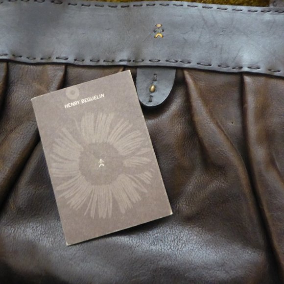 Henry Beguelin Brown Doctor Two Way Bag Handbag Convertible Shoulder Leather - Picture 12 of 12